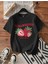 Malkoçbey Çilek Baskılı Oversize Unisex Basic T-Shirt 1