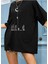 But First Coffee Baskılı Overize Basic O Yaka T-Shirt 1