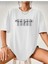 Malkoçbey Newyork Broklıyn Baskılı Oversize Unisex Basic T-Shirt 1