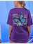Malkoçbey Mavi Sırt Kelebek Baskılı Oversize Unisex Basic T-Shirt 1
