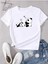 Gazete Baskılı Oversize Unisex O Yaka Basic T-Shirt 1