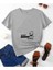 Malkoçbey Kadın Baby Loading... Baskılı Oversize Basic T-Shirt 1
