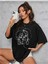 Malkoçbey 6kalp Baskılı Oversize Unisex O Yaka Swaetşhirt 1