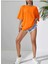 Malkoçbey Mavi Sırt Kelebek Baskılı Oversize Unisex Basic T-Shirt 2