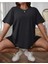 Malkoçbey Happınnes Baskılı Oversize Unisex Basic T-Shirt 1