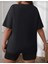 Malkoçbey Happınnes Baskılı Oversize Unisex Basic T-Shirt 2