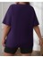 Malkoçbey Kalp Baskılı Oversize Unisex Basic T-Shirt 2