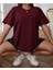 Malkoçbey Happınnes Baskılı Oversize Unisex Basic T-Shirt 1