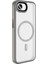 iPhone 16E Kılıf Mat Arka Yüzey Wireless Şarj Özellikli Sys Flet M-Safe Kapak - Lacivert 3