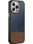 iPhone 15 Pro Kılıf M-Safe Şarj Özellikli Karbon Fiber Görünümlü Kflg Antina Kapak - Siyah-Yeşil 5
