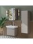Likya Mdflam Kapaklı Lavabolu 60 cm Banyo Alt Dolabı + Banyo Üst Dolabı + Banyo Boy Dolabı 1