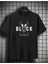 Malkoçbey Black Baskılı Oversize Unisex Basic O Yaka T-Shirt 1