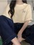 Malkoçbey Küçük Tavşan Detaylı Basic Oversize Unisex T-Shirt 1