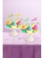 Unicorn ve Gökkuşağı Temalı 12’li Cupcake Süsü 1