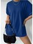 Malkoçbey Baskısız Oversize Unisex Basic T-Shirt 2