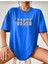 Malkoçbey Newyork Broklıyn Baskılı Oversize Unisex Basic T-Shirt 1