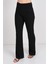 Moda Ilgi Kadın Yüksek Bel Ispanyol Paça Pantolon 4042 Siyah 3