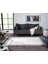 Dark DK002G Gri Antrasit Kenar Çerçeveli Akrilik Tozuaz Modern Halı Salon Yatak Odası Halısı 2