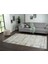Best 107 Beyaz Halı Siyah Detaylı Ince Parlak Makinada Yıkanabilir Antialerjik Modern Salon Halısı 3