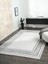 Elegance EG007A Gri Lacivert Detaylı Modern Viskon Doğal Iplik Bambu Tozu Az Salon Halısı 3