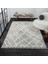 Wool WL003A Gri Halı Antrasit Detaylı Sisal Bukle Dekoratif Kabartmalı Halı Antialerjik 3