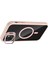 iPhone 11 Kılıf Standlı ve Kamera Lens Hediyeli M-Safe Şarj Özellikli Frm Etro Kapak - Pembe 6