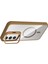 Galaxy S24 Fe Kılıf Standlı ve Kamera Lens Hediyeli M-Safe Şarj Özellikli Frm Etro Kapak - Desert T 6
