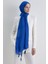 Brıce Saks Mavi Uzun Saçak Püsküllü Pamuklu Şal 8