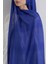 Brıce Kobalt Mavisi Uzun Saçak Püsküllü Pamuklu Şal 1