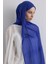 Brıce Kobalt Mavisi Uzun Saçak Püsküllü Pamuklu Şal 2