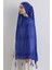 Brıce Kobalt Mavisi Uzun Saçak Püsküllü Pamuklu Şal 6
