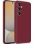 Galaxy A55 Kılıf Kamera Korumalı Kartlık Hazneli Frm Vitra Kapak - Mürdüm 1