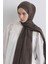 Brıce Antrasit Uzun Saçak Püsküllü Pamuklu Şal 1