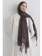 Brıce Antrasit Uzun Saçak Püsküllü Pamuklu Şal 4