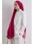 Brıce Fuşya Uzun Saçak Püsküllü Pamuklu Şal 2