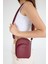 Bordo Ön Cepli Mini Çarpraz Askılı Çanta 384 1