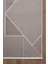 Leon LN002Z Gri Halı Modern Desen Pamuk Taban Akrilik Tozuaz Salon Yatak Odası Koridor Halısı 4