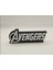 Avengers Yazılı 3D Dekoratif Obje 20CM | Masaüstü & Duvar Süsü | Marvel Temalı Hediyelik Aksesuar 1
