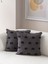 Papyo Punch Işlemeli Keten Kırlent Kılıfı 43X43CM, Dekoratif Kırlent Kılıfı 6