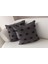 Papyo Punch Işlemeli Keten Kırlent Kılıfı 43X43CM, Dekoratif Kırlent Kılıfı 8