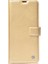Galaxy S24 Kılıf Kar Deluxe Kapaklı Kılıf-Gold 1