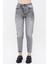 Mom Jean Kadın Pantolon 1037-254 Gri 3