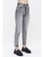 Mom Jean Kadın Pantolon 1037-254 Gri 4