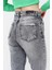 Mom Jean Kadın Pantolon 1037-254 Gri 5