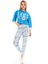 Kadın Mom Jean Pantolon 1037-780B Buz Mavisi 1
