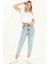 Mom Jean Kadın Pantolon 4037 Buz Mavisi 1