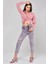 Lazer Kesim Kadın Mom Jean Pantolon 1037-863 Mor 1