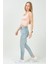 Mom Jean Kadın Pantolon 1037-998A Buz Mavisi 3