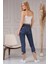 Mom Jean Kadın Pantolon 4223-938 Lacivert 5