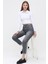 Mom Jean Kadın Pantolon 1037-251 Gri 2